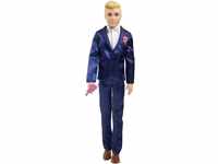 Barbie GTF36 - Ken Bräutigam-Puppe (blond, ca. 30 cm groß) mit Anzug und...