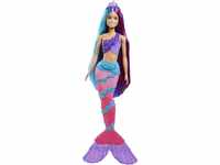 Barbie Dreamtopia Regenbogen Magie Meerjungfrau, Meerjungfrau mit Teal, blau und lila