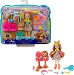 Enchantimals GTM29 - Friseursalon mit Lacey Lion Puppe (15 cm) & Manesy