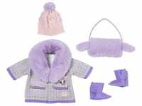 Baby Annabell Deluxe Mantel Set mit Wintermantel, Mütze, Muff und Stiefeln für 43