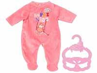 Baby Annabell Little Strampler pink, Puppen-Anzug mit Kleiderbügel für 36 cm