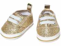 Heless 146 - Glitzer-Sneaker für Puppen, in Gold, Größe 38 - 45 cm, schickes