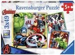 Ravensburger - Kinderpuzzle f&uuml;r 5 Jahre, 3 x 49 Teile, Avengers - 5-Jahres-Puzzle,
