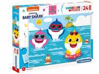 Clementoni 28519 Maxi Baby Shark – Puzzle 24 Teile ab 3 Jahren, farbenfrohes