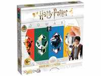 Winning Moves WM00369-ML1-6 Top Trumps Harry Potter Hauswappen 500 Teile Puzzle,