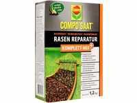 COMPO SAAT Rasen Reparatur Komplett-Mix+, Rasensamen / Grassamen, Keimsubstrat,