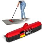Novaliv Gummibesen mit Abzieher Besenkopf Gummi Friseurbesen Schwarz Noppenbesen
