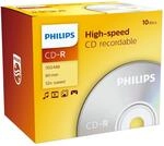 Philips CD-R Rohlinge High-Speed (700 MB / 80 Minuten, 52x Speed , 10er Jewel...