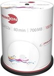 Primeon CD-R 80Min/700MB/52x Cakebox (100 Disc), photo-on-disc Surface, Inkjet