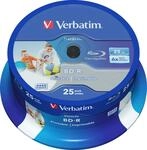 Verbatim BD-R Blu-ray Rohlinge 25GB 25er Spindel DataLife Printable