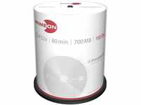 PRIMEON CD-R 80Min/700MB/52x Cakebox (100 Disc), silver-protect-disc Surface