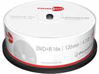 PRIMEON DVD+R 4.7GB/120Min/16x Cakebox, silver-protect-disc Surface (25 Disc)