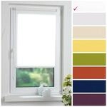 Liedeco&reg; Rollo Klemmfix - 80 x 150 cm wei&szlig; (Breite x H&ouml;he) / lichtdurchl&auml;ssig