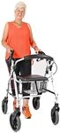 Rollator Gehhilfe Ligero Leichtgewicht 55 x 67 x 81-89,5cm (B/T/H) schwarz langlebig