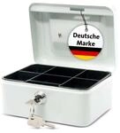 MAUL Geldkassette wei&szlig; abschlie&szlig;bare Bargeldbox mit M&uuml;nzeinsatz
