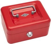 Wedo 145102X Geldkassette (aus pulverbeschichtetem Stahl, versenkbarer Griff,