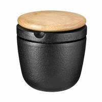 SKEPPSHULT Kr&auml;uterm&uuml;hle Gusseisen Grinder Schwarz Braun S