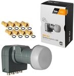 Fuba Quad LNB LNC 4 Teilnehmer Direkt (Quattro Switch) DEK 417 ■ LTE- &