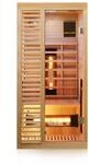 Dewello&reg; Infrarotkabine Infrarotsauna Hamlin 90x90cm f&uuml;r 1 Person aus Hemlock