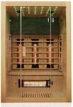 Dewello&reg; Infrarotkabine Infrarotsauna Milton 135x105 f&uuml;r 1-2 Personen aus Hemlock