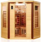 Dewello&reg; Infrarotkabine Infrarotsauna TORONTO 152x152 f&uuml;r 2-4 Personen aus...