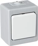 Kopp 563648004 Universalschalter Aufputz-Feuchtraum Standard, Grau