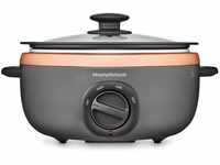 Morphy Richards Sear and Stew Slow Cooker 460016 Black and Rose Gold, 3.5L...