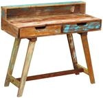 vidaXL Massivholz B&uuml;ro Schreibtisch Computertisch Arbeitstisch Vintage Antik
