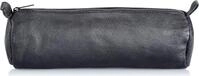 Alassio 43031 - Schlamperrolle aus echtem Leder, Stiftetui schwarz, Schlamper ca. 21