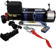 Berger + Schr&ouml;ter 31765 Profi-Seilwinde mit 12 V, 10800 kg, 26 m Synthetikseil