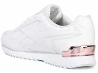 Reebok Damen ROYAL Glide Ripple Clip Sneaker, White/Rose Gold/Pearlized, 35.5 EU