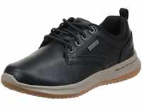 Skechers Herren Delson Antigo Oxfords, Black Leather, 45.5 EU