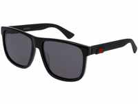 Gucci Sonnenbrille GG0010S-001-58 Rechteckig Sonnenbrille 58, Grau