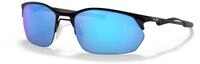 Oakley Herren Wire Tap 2.0 Sonnenbrille, Satin Black/Prizm Sapphire, Standard