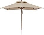 anndora&reg; Sonnenschirm Gartenschirm Marktschirm 3 x 3 m eckig wasserabweisend +