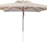 anndora&reg; Sonnenschirm Marktschirm Gastronomie Biergarten 4 x 4 m - mit Winddach