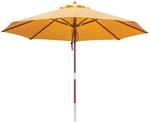 anndora&reg; Sonnenschirm Gartenschirm 3,5 m rund - UV Schutz + Winddach - Sahara Gelb