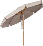 Sekey Sonnenschirm 300 cm Holz-Sonnenschirm Marktschirm Gartenschirm Terrassenschirm