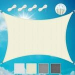 Sol Royal Sonnensegel rechteckig 3x4m Wasserdurchl&auml;ssig HDPE Atmungsaktiver Balkon