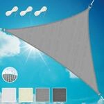 Sol Royal Sonnensegel dreieckig 6x4,2x4,2m Wasserdurchl&auml;ssig HDPE Atmungsaktiver
