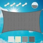 Sol Royal Sonnensegel rechteckig 2x4m Wasserdurchl&auml;ssig HDPE Atmungsaktiver Balkon