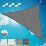 Sol Royal Sonnensegel dreieckig 7x5x5m Wasserdurchl&auml;ssig HDPE Atmungsaktiver Balkon