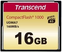 Transcend TS16GCF1000 Ultimate CompactFlash 16GB Speicherkarte (1000x, 120Mbps,