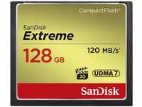 SanDisk Extreme CompactFlash Speicherkarte 128 GB (Für DSLR-Kameras, UDMA7,