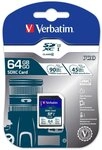 Verbatim Pro U3 SDXC-Karte 64GB - SD-Karte - F&uuml;r 4K-Videoaufnahmen - Wasser- und