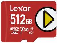 Lexar Play Micro SD Karte 512GB, microSDXC UHS-I Karte, Bis Zu 150MB/s