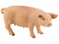 Bullyland 62311 - Spielfigur Hausschwein, ca. 10,2 cm große Tierfigur, detailgetreu,