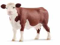 schleich 13867 Hereford Kuh, für Kinder ab 3+ Jahren, FARM WORLD - Spielfigur