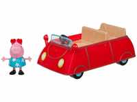 Jazwares 95706 - Peppa Wutz Peppa's kleines rotes Auto, Cabrio mit exklusiver...
