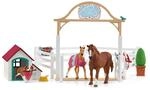 SCHLEICH 42458 Horse Club Hannahs Gastpferde mit H&uuml;ndin Ruby, f&uuml;r Kinder ab...